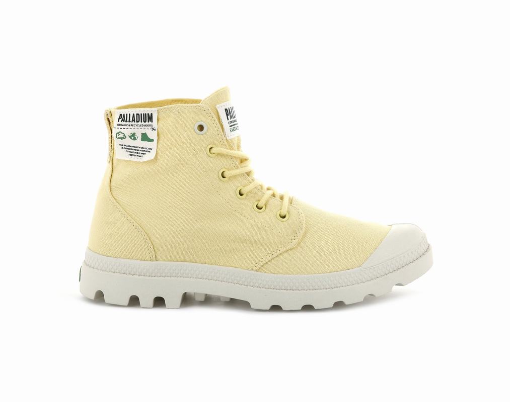 Botas Palladium Pampa Hi Organic Hombre - Amarillo Claro ||QCZS-58320||